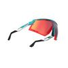 Rudy Project DEFENDER Sports Sunglasses in Emerald White Red - Matte/Multi-Laser (SP523823-0000)