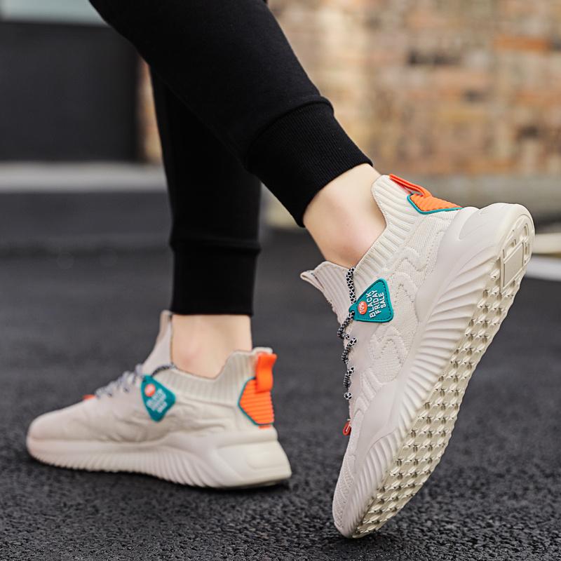 Summer  Knit Men Running Shoes Cheap Light Breathable Men'S Jogging Sneakers Comfortable Anti-Slip Male Exercise Shoes