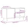 VidaXL Armoire à disques gris béton 85x38x48 cm bois d'ingénierie 831704
