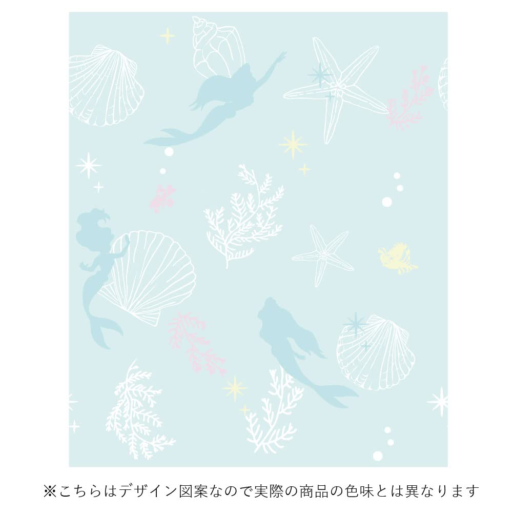 Disney Ariel Disney Grade 2 Blackout Heat Insulation Curtains Width 100 x Length 178 cm Set of 2 Disney Princess Little Mermaid Machine Washable