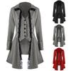 Vintage Gothic Men's Steampunk Corset Coat For Halloween Party