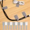 10 Pieces Cable Organizer Self-Adhesive Ties Non Slip Straps Clip Wire Management for Desktop TV Laptop Home Office Bedroom