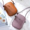 Soft Leather Small Bag, Women's Vertical Messenger Bag, Mini Mobile Phone Bag, New Fashionable Versatile Shoulder Small Bag, High Sense