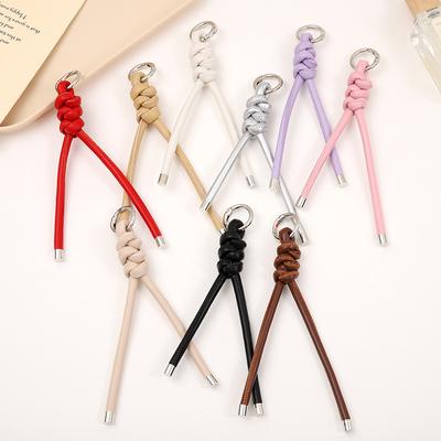 Multi-Function Pu Leather Keychain Backpack Hanging Rope Versatile  Keychain Backpack Decoration Accessories Gifts