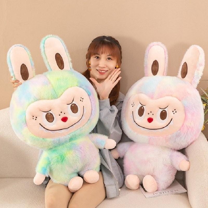 Adorable Colorful Plush Stuffed Bear Toy With Soft Dyed Mink Fabric In Multiple Sizes