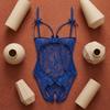 Open Crotch Women Underwear Deep V Lace Sling Nightwear Sweet Lace Bow Bodysuit  Home