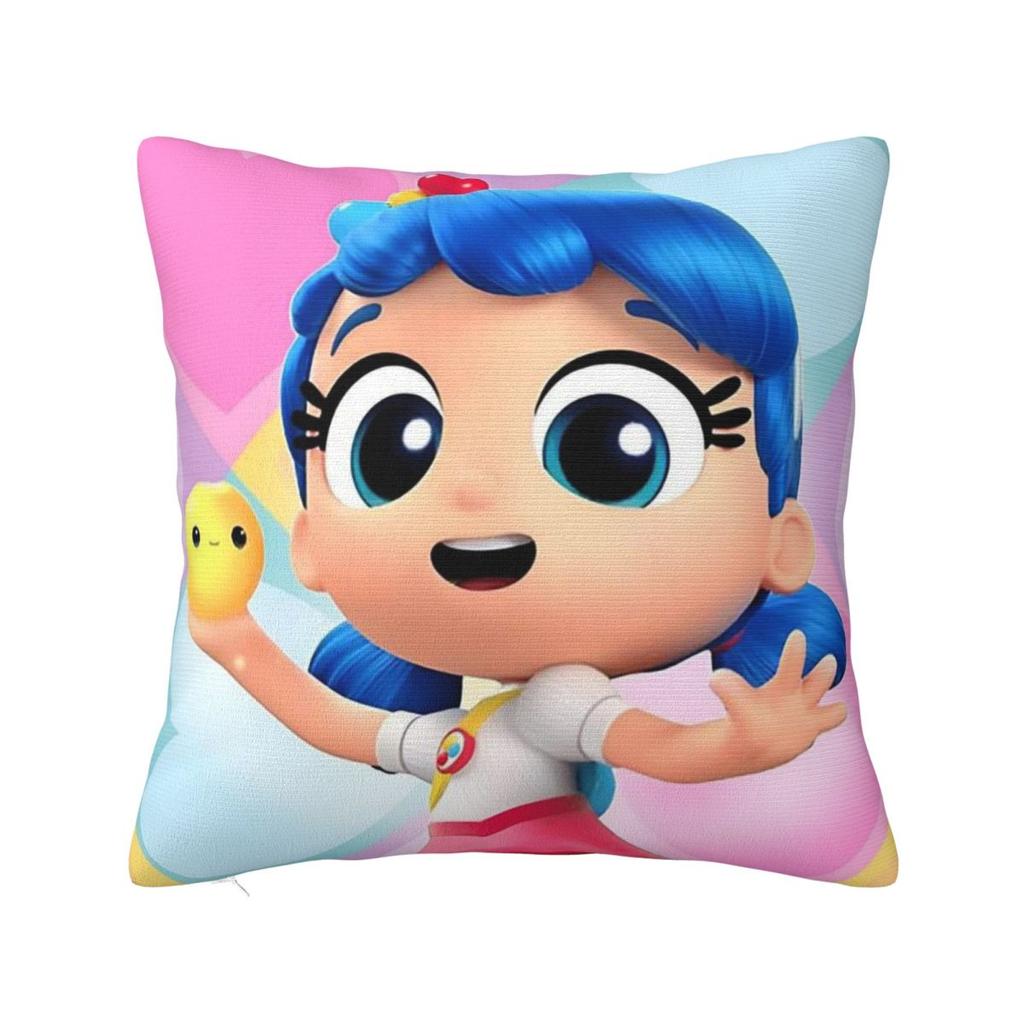 True And The Rainbow Kingdom Square Pillowcase Pillow Cover Polyester Cushion Decor Comfort Throw Pillow for Home Living Room