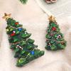 Lifelike Mini Christmas Tree Statue Resin Christmas Tree Ornaments  Home Xmas Decor