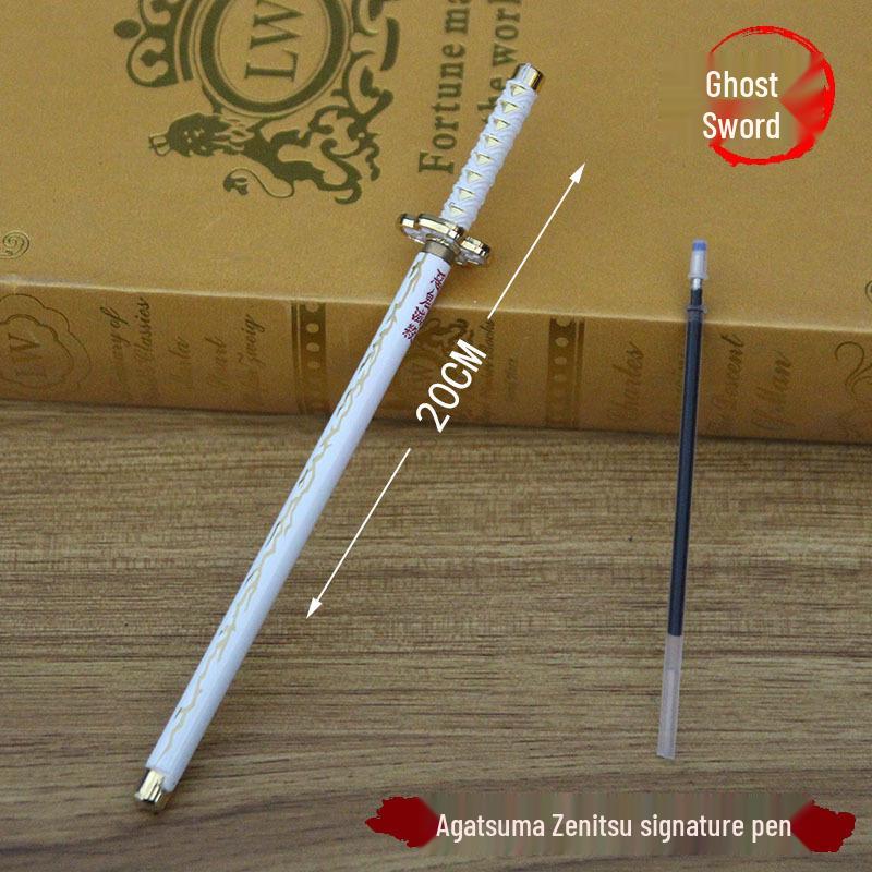 

Ручка шариковая металлическая Demon Slayer Signature - Камадо Тандзиро, Агацума Дзэницу, Водный, Насекомый и Пламенный Столпы 20CM Ballpoint Pen