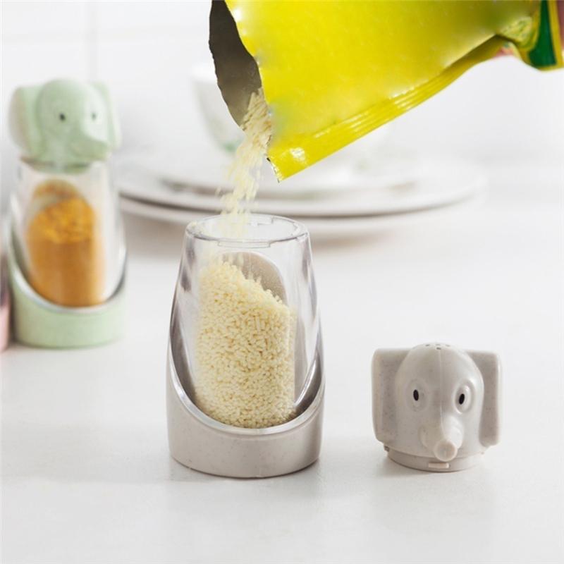 Pepper Mill Home Useful Cute Small Elephant Shape Barbecue Spray Tins Pepper Bottle Storage Bottle Gift