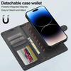 Detachable Wallet Case for iPhone 16 Pro Max 15 14 Plus 13 12 11 XSMAX XR X 7 8 SE   Card Slots Holder Wrist Strap Cover