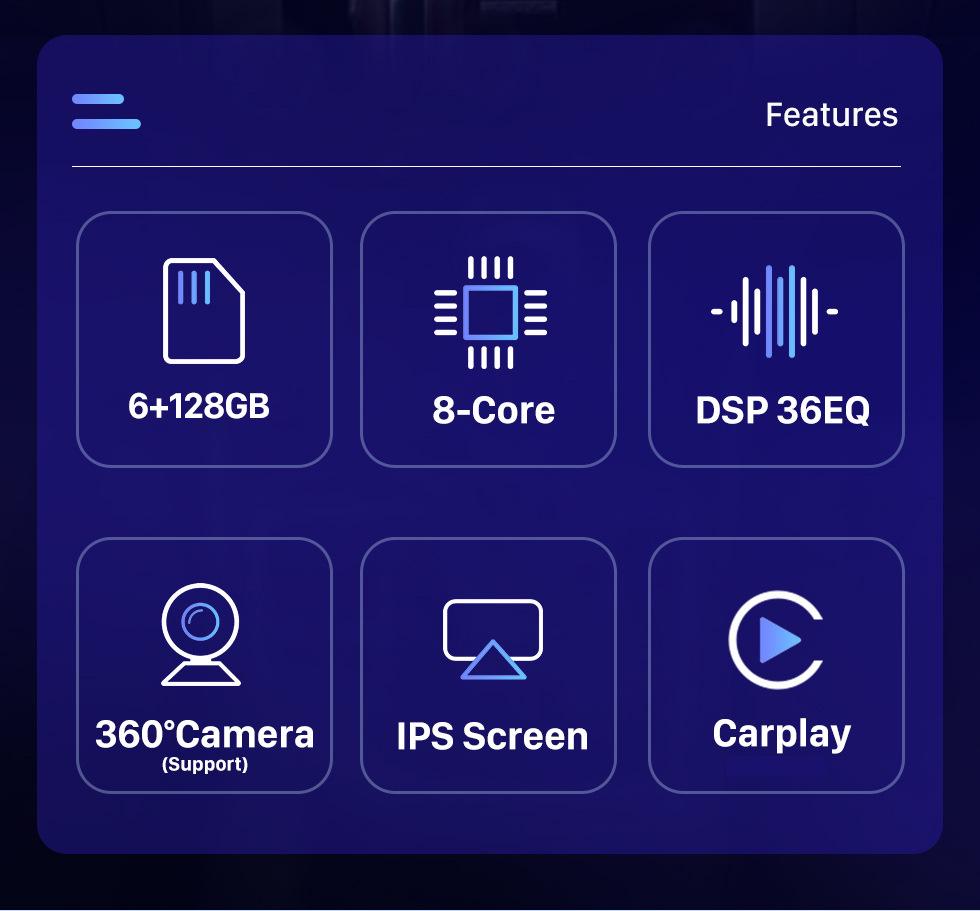 Android GPS Navigation & Bluetooth CarPlay for 2009-2014 Ford Mustang F150