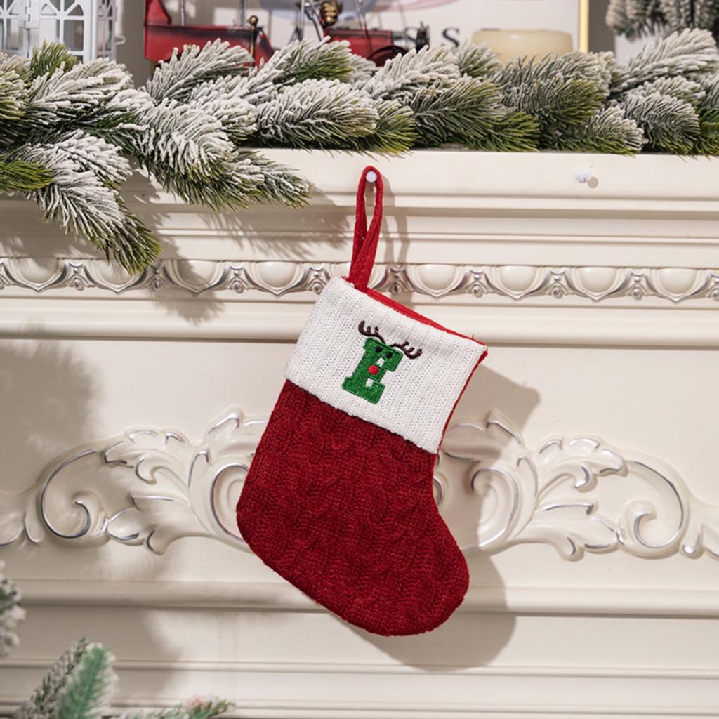 Christmas Socks Candy Boots With Small Bells Holiday Gift Bags Christmas Trees  Boots For Fireplace