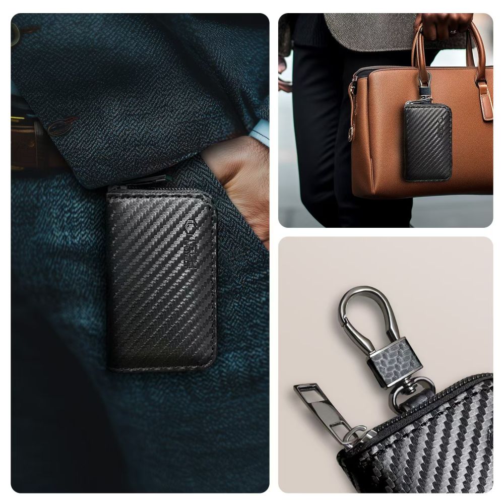 Klatka Faradaya Tech-Protect Klr300 Pouch Keyless Rfid Signal Blocker Case Carbon