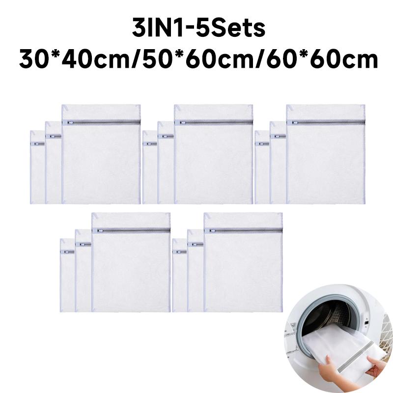 Zippered Mesh Laundry Bag Polyester Laundry Wash Bags Coarse Net Laundry Basket Laundry Bags for Washing Machines Mesh Bra Bag