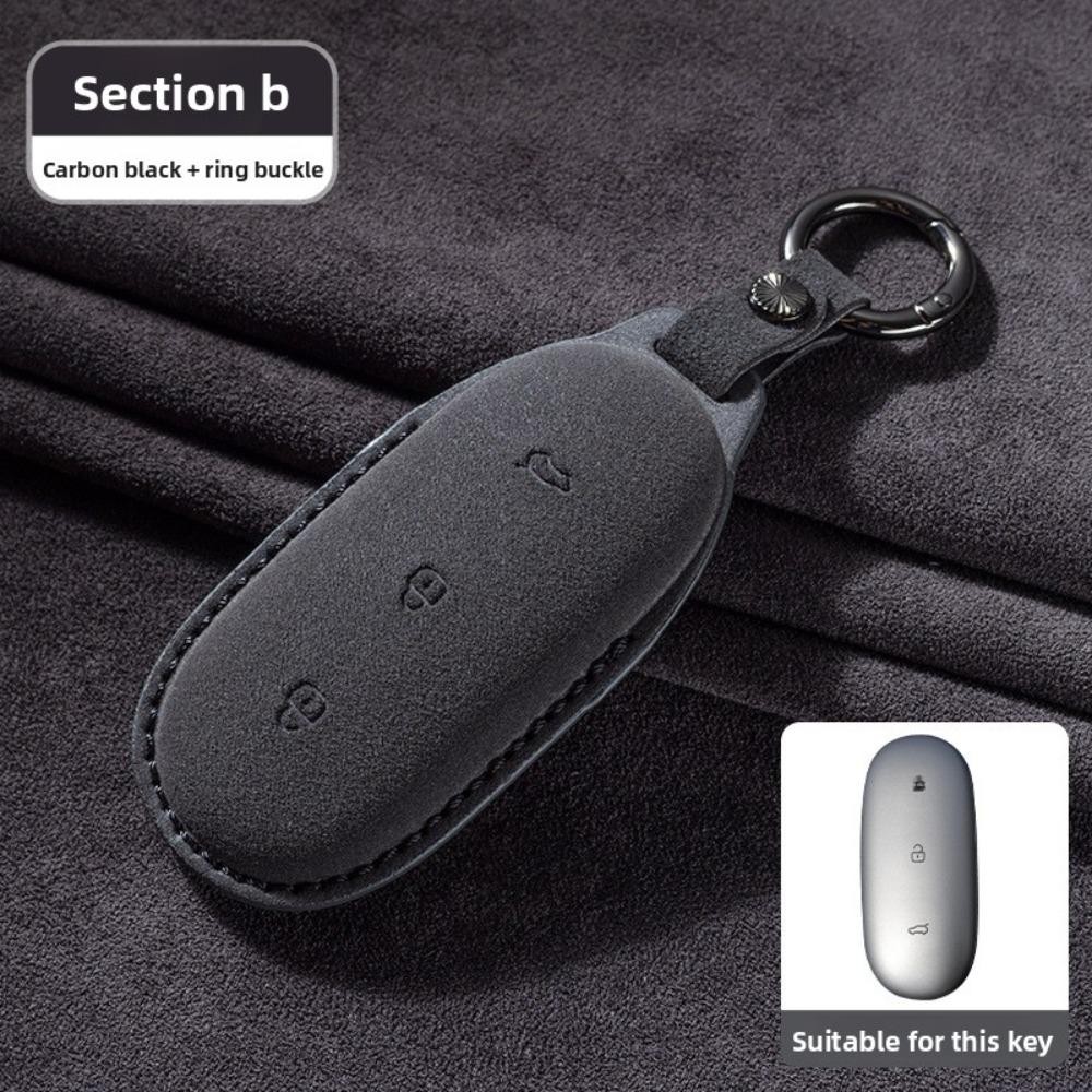 Premium Suede Key Cover for Li Auto L9 MAX L8 L7 Ideal ONE Car Key Case Shell Accessories