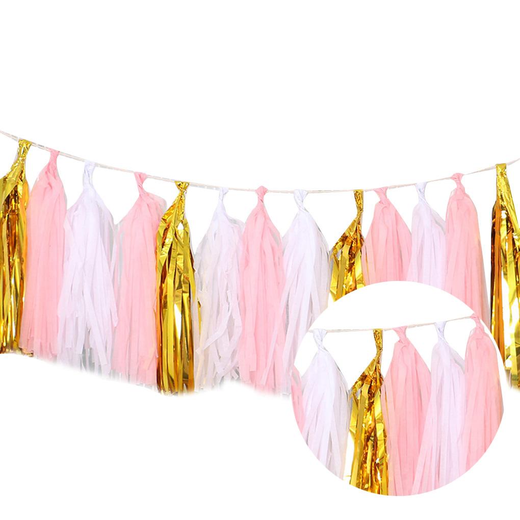 20PCSDIY Party Tassel Banner Wedding Baby Gift Birthday Banner Home Decoration