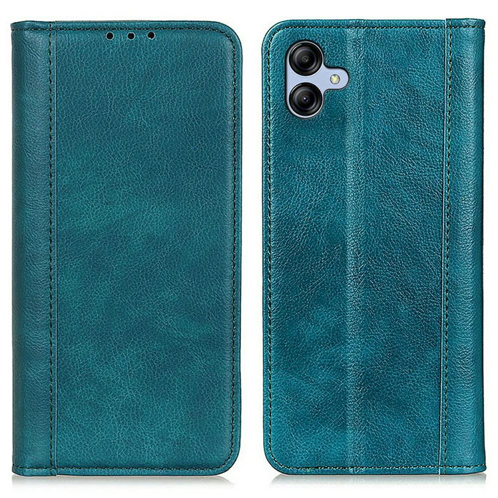 

For Samsung Galaxy A07 Stand Case Split Leather Litchi Texture Wallet Phone Cover Green