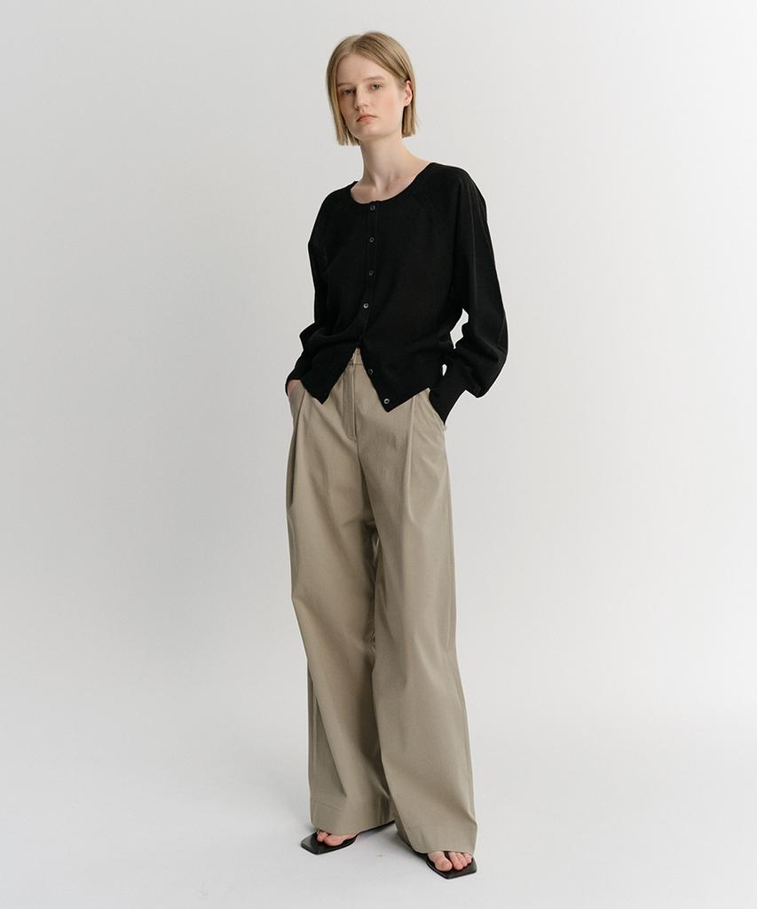 Ia Side Tuck Pants (Taupe)