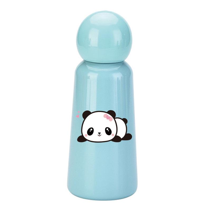 Stainless Steel Thermos Cup 350Ml Cute Student Children'S Printed Water Cup Portable Outdoor Sports Water Cup