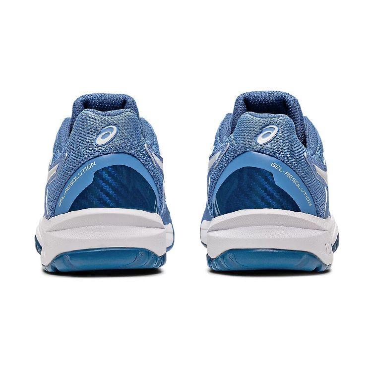 Asics Scarpe da Ginnastica Gel Resolution 8 GS Blue Harmony White Bambino 1044A018-404