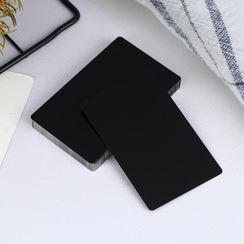 50 Buc. Blankuri Gravură Laser Foaie Aluminiu Cărți de Vizită Gravură Laser Multifuncționale DIY Cărți Cadou