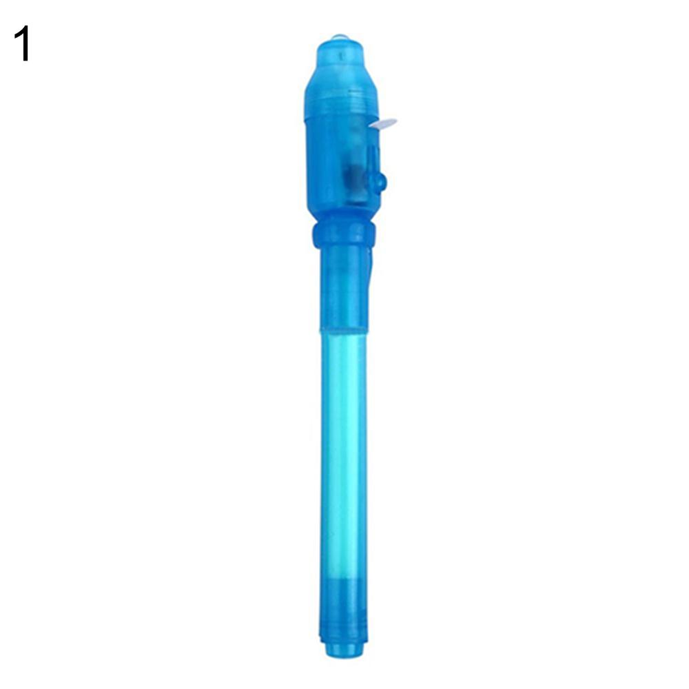 Invisible Ink Pen with Built in UV Light Christmas Gift Creative Stationery UV Light Pen For Kids