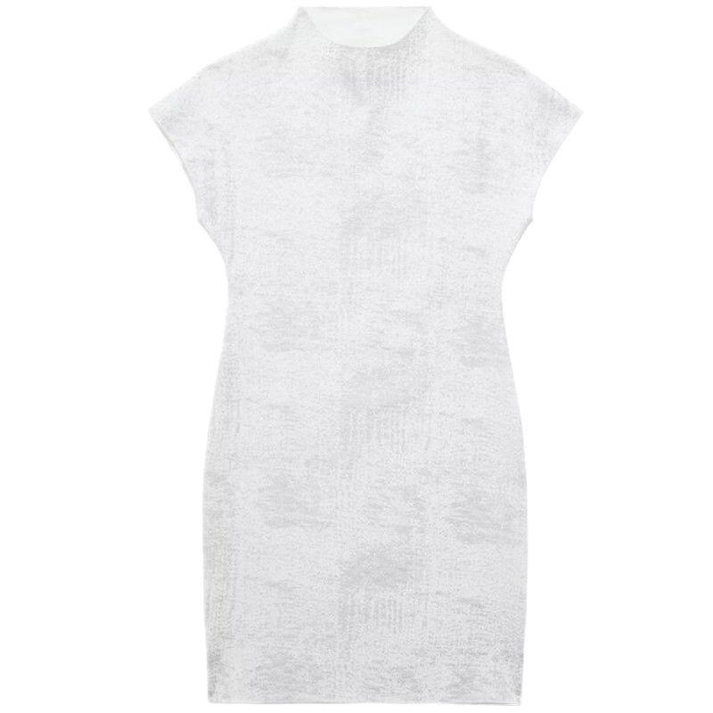 

Women s Clothing Fashion Style Spring Stretch Knitting Dress White L