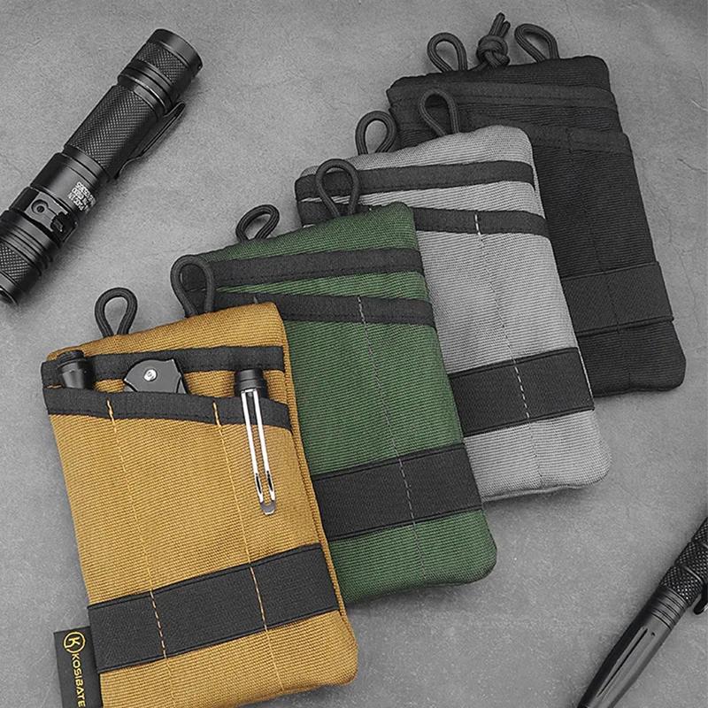 Outdoor EDC Bag Molle Pouch Mini Wallet Waist Fanny Bag Card Key Belt Waist Pack Camping Hiking Hunting Outdoor Coin Purse Bags