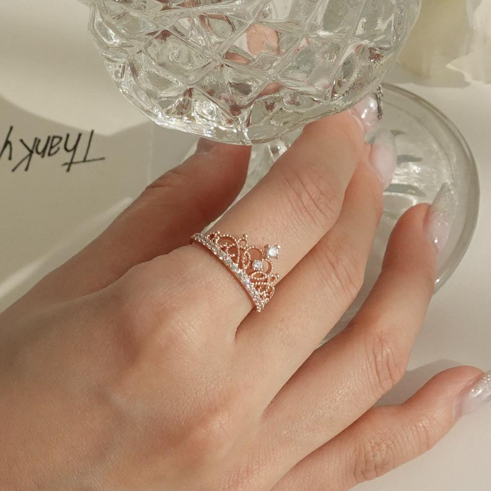 Monograph Christine Open Ring Mgfr0361 14K Gold Plated (Rose Gold)