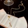 Korean Accessories New Pentagram Tassel Necklace Women's Chic Ximang All-match Design Clavicle Chain