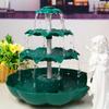 1pc Solar Fountain Pump,Three-Layer Solar Bird Bath Fountain,Detachable Fountain,Used For Outdoor Garden Villa Pond Decoration