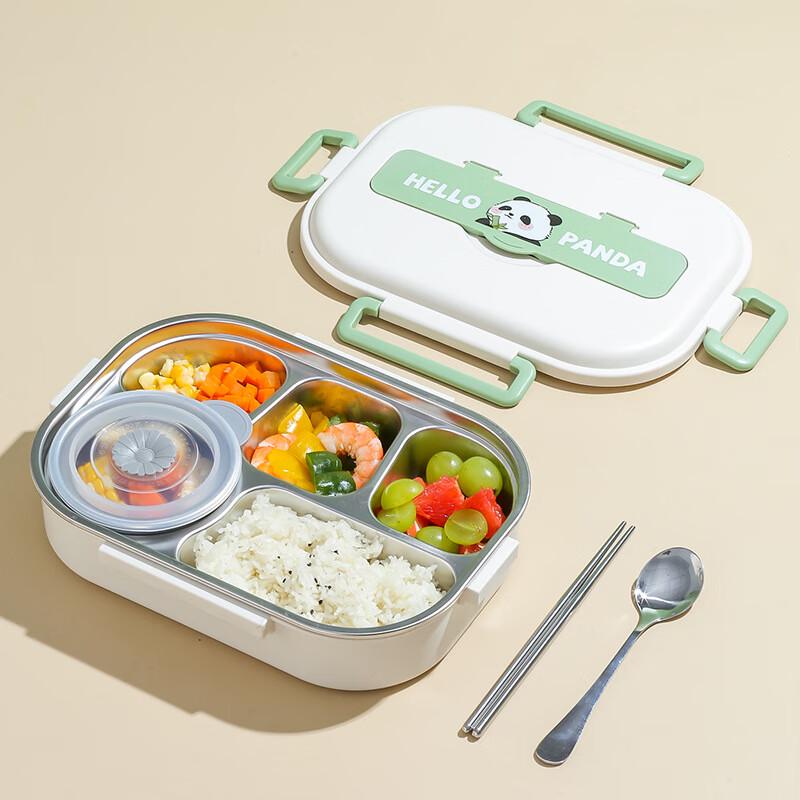 Lexionman 304 Stainless Steel Insulated Divided Student Lunch Box