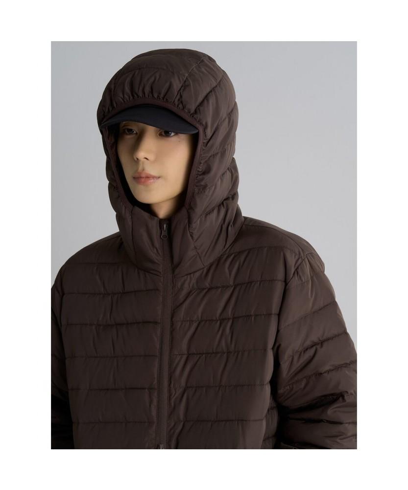 8Seconds Light Hooded Padded Jacket Brown