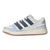adidas Originais FORUM Resistentes à Abrasão Tênis de Skate de Cano Baixo Unissex Azul Branco Tênis JS2486