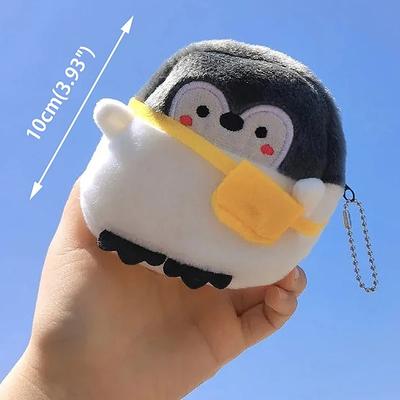 Kawaii Anime Plush Penguin Coin Purse Men Women Korean Fashion Coin Pouches Cute Key Bag Mini Zipper Coin Wallet Small Storage Bag