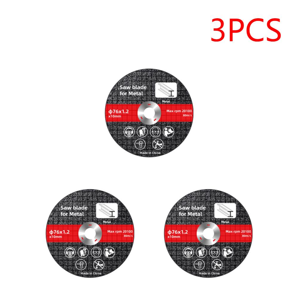 1-10PCS 76mm Cutting Disc Circular Resin Saw Blade Angle Grinder Grinding Disc for Metal Wood Iron Steel Bar Cutting Accessories