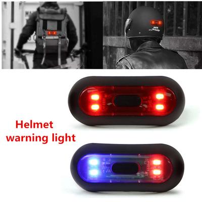 Motorcycle Warning Light Helmet LED Smart Light Night Cycling Safety Signal Universal Bicycle Helmet Taillight Accessrioes