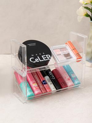 Kleinteile-Organizer-Regal aus klarem Acryl