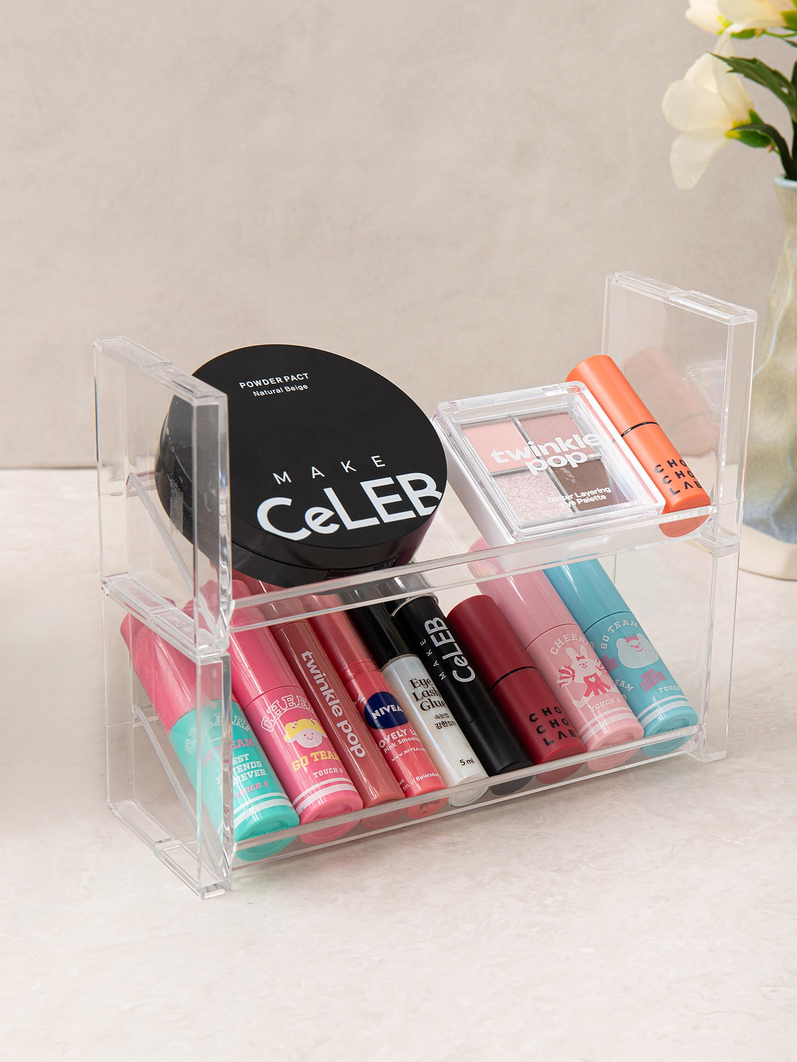 

Clear Acrylic Small Item Organizer Shelf 1ea