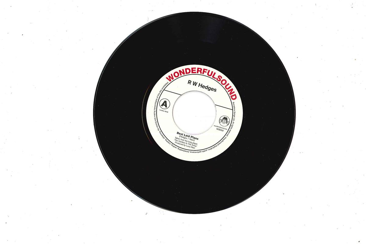 

7inch Record R.W. HEDGES Best Laid Plans Signal Man WSD53 WONDERFULSOUND 2018 UK Rock Used