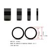 4 Pieces Headset Spacer Bike Frame Parts Cycling Fitting Carbon Fiber Washer Ring Modified Component Stem Gasket Rings