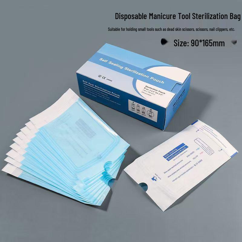 

Набір з 200 одноразових самозапечатувальних пакетів для дезінфекції манікюру