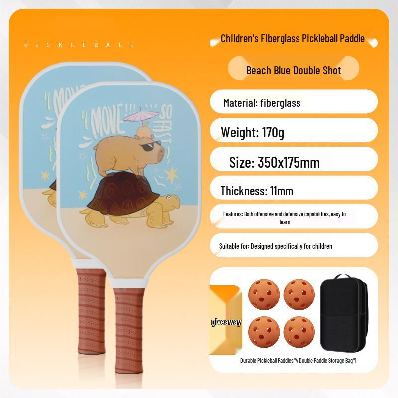 Children's Beginner Pickleball Racket Set - Fiberglass, Official Store Model