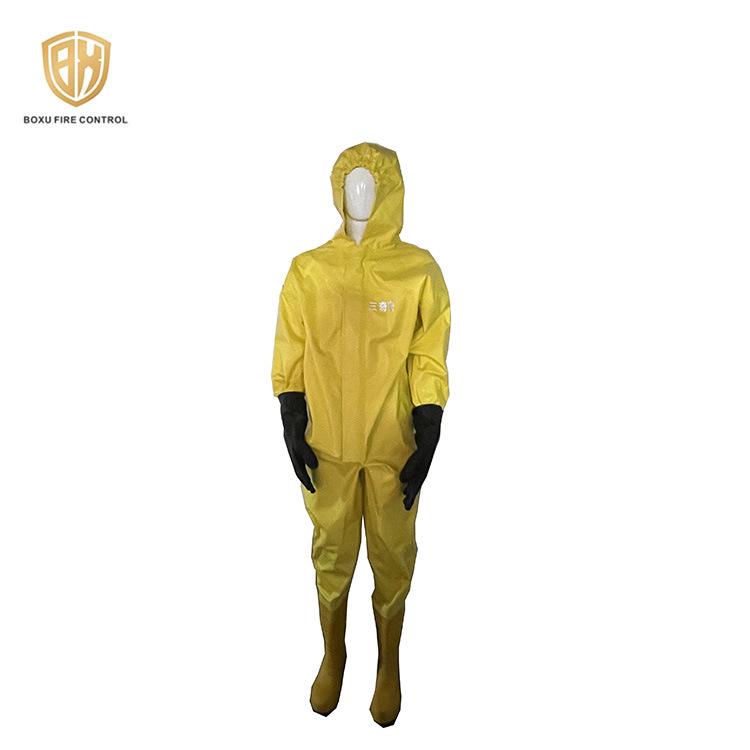 Traje de Protección Química de una Pieza con Capucha: Duradero, Ligero, Espesado para Protección contra Ácidos Fuertes, Álcalis y Gas Amoníaco
