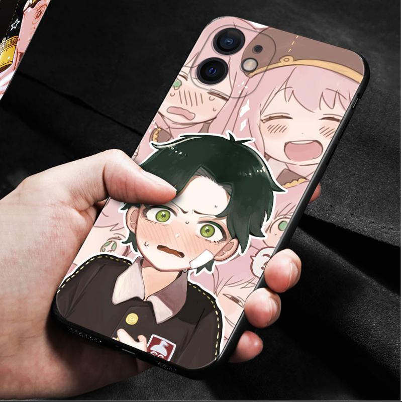 Husa de telefon pentru Apple Iphone 14 13 12 11 Pro Max 13 12 Mini Xs Max Xr X 7 8 6 6s Plus Husa Spy X Family Pink Smile Anya Damian