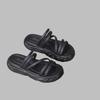 Women Fashion Thick-Sole Sandals Summer Outdoor One-Strap Beach Slippers Soft Cushion Feel