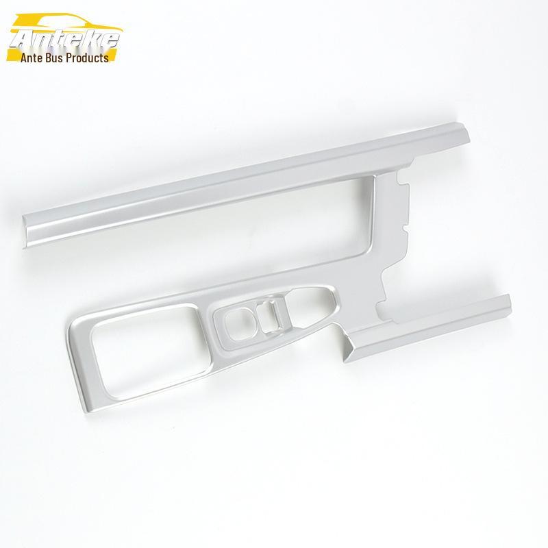 Galvaniserad Växelväljare Dekorationsram & Mugghållare för Volvo S90 Mittkonsol