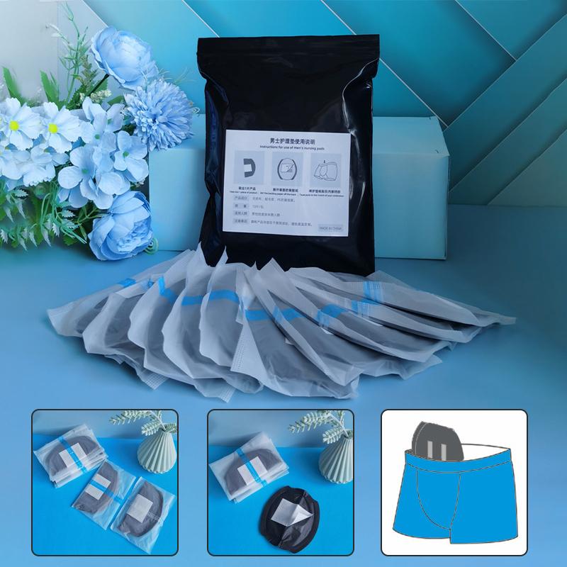 10 stk Private Pustende Urininnlegg Svetteabsorberende Lim Sanitetsserviett Engangs Urininnlegg For Menn Menstruell Absorberende Innlegg