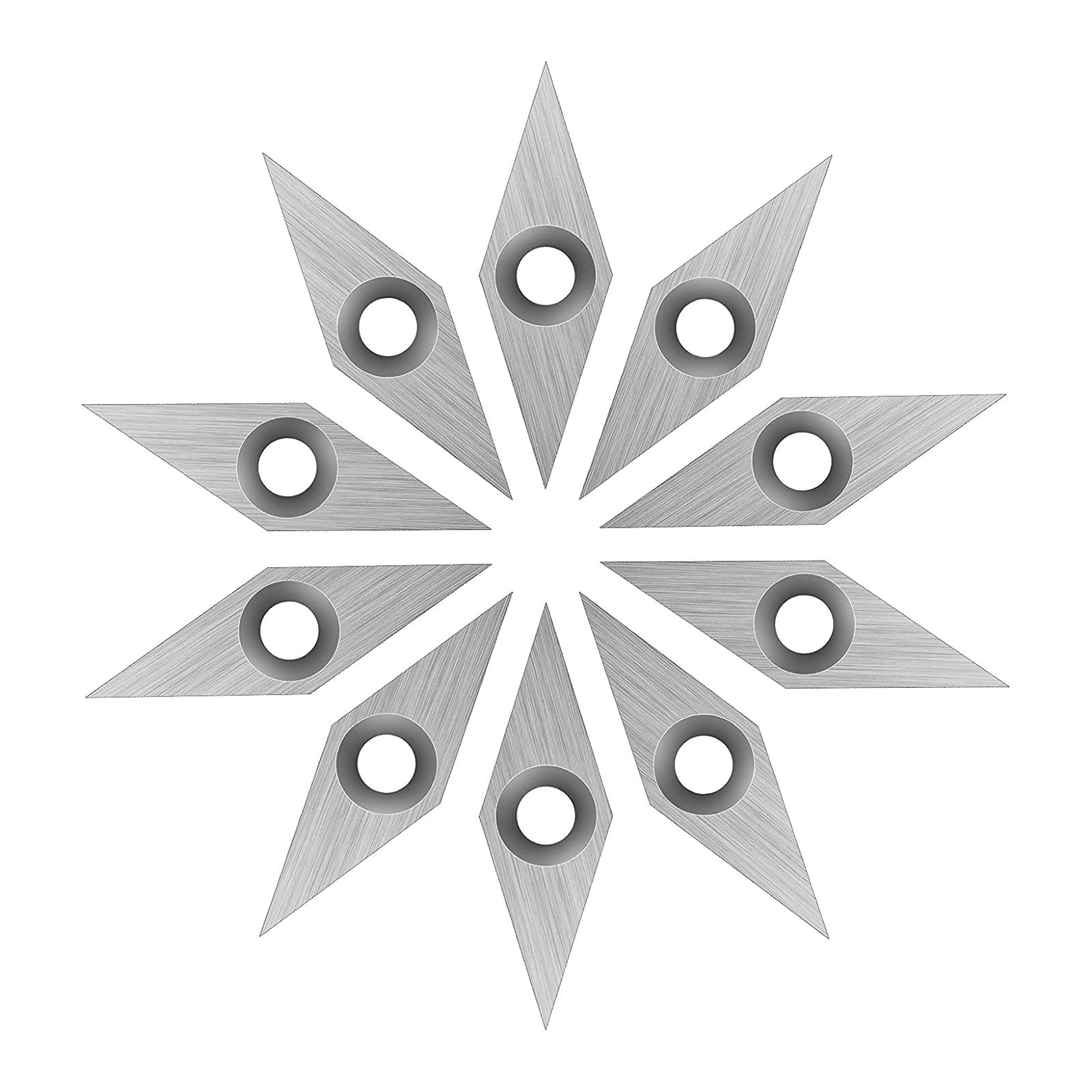 

10 шт. Алмазно-карбідні пластини для деревини Фрези для токарного верстата по дереву Токарний інструмент 10x30 мм Термостійкі інструменти для токарної обробки дерева